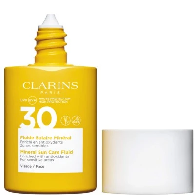 Clarins Fluide Solaire Minéral - Visage UVA/UVB 30 Crème Solaire 4 Clarins Fluide Solaire Minéral - Visage UVA/UVB 30 Crème Solaire – Image 2