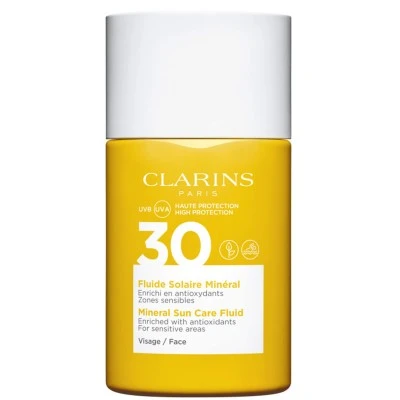 Clarins Fluide Solaire Minéral - Visage UVA/UVB 30 Crème Solaire 3 Clarins Fluide Solaire Minéral - Visage UVA/UVB 30 Crème Solaire