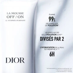 DIOR Le Démaquillage Au Nymphéa - La Mousse OFF/ON Mousse Nettoyante Anti-pollution Purifiante -Guerlain Soldes Magasin la mousse off on 3
